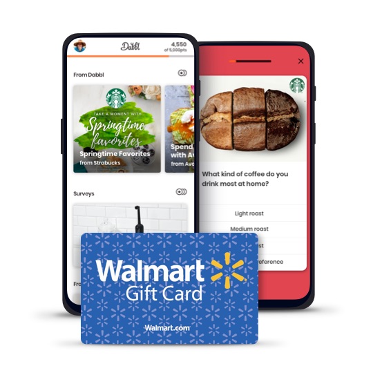 Turn spare moments into free Walmart egift cards